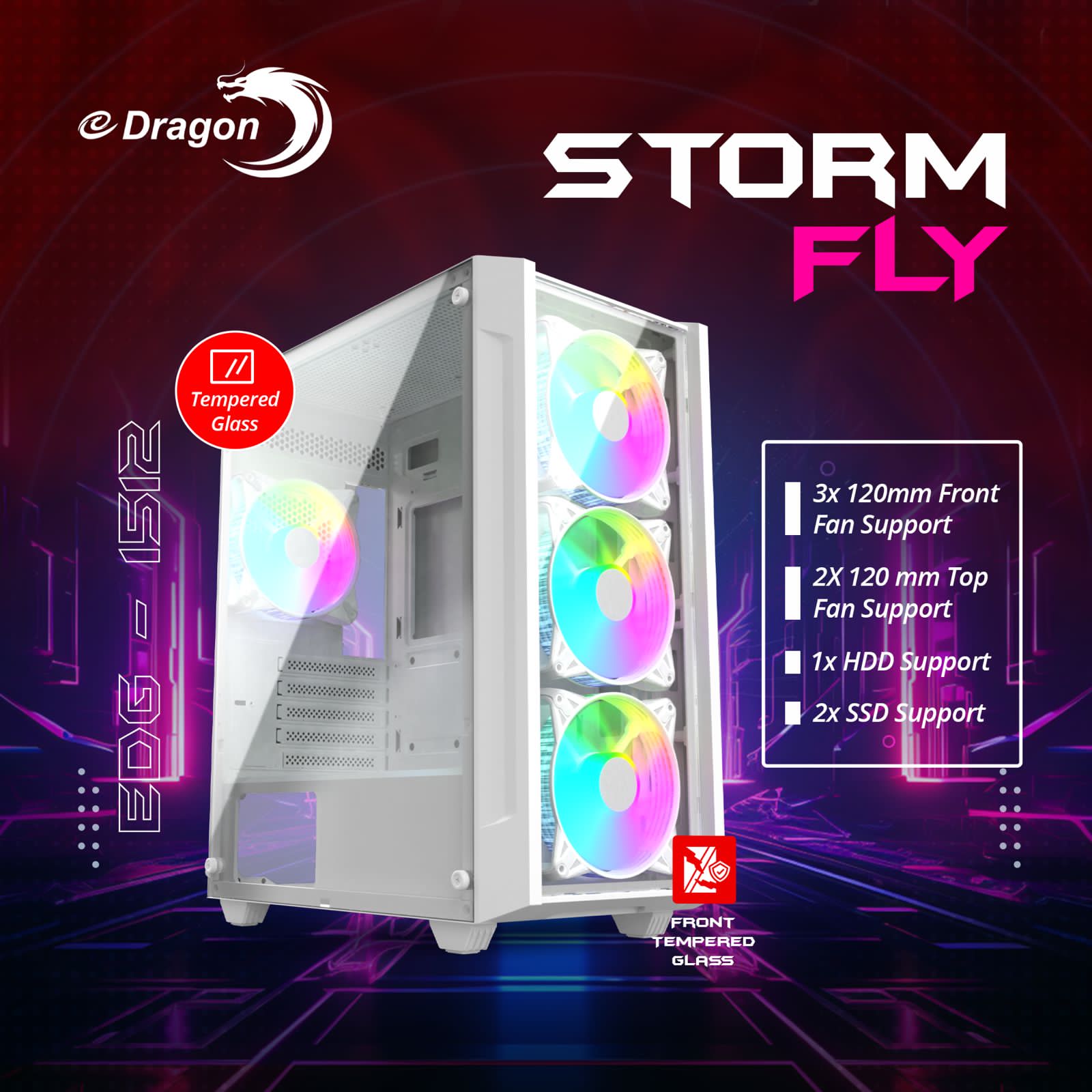 Edragon Casing StormFly White Edragon Casing StormFly White